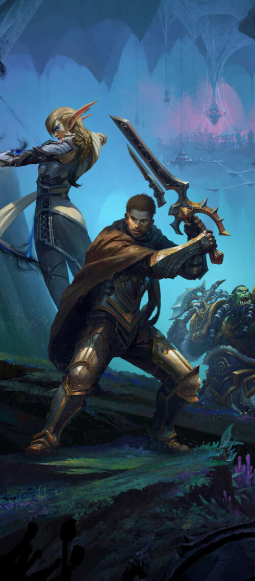 Alleria Windrunner, Anduin Wrynn, and Thrall from World of Warcraft Doogee S300 Plus hand phone wallpaper