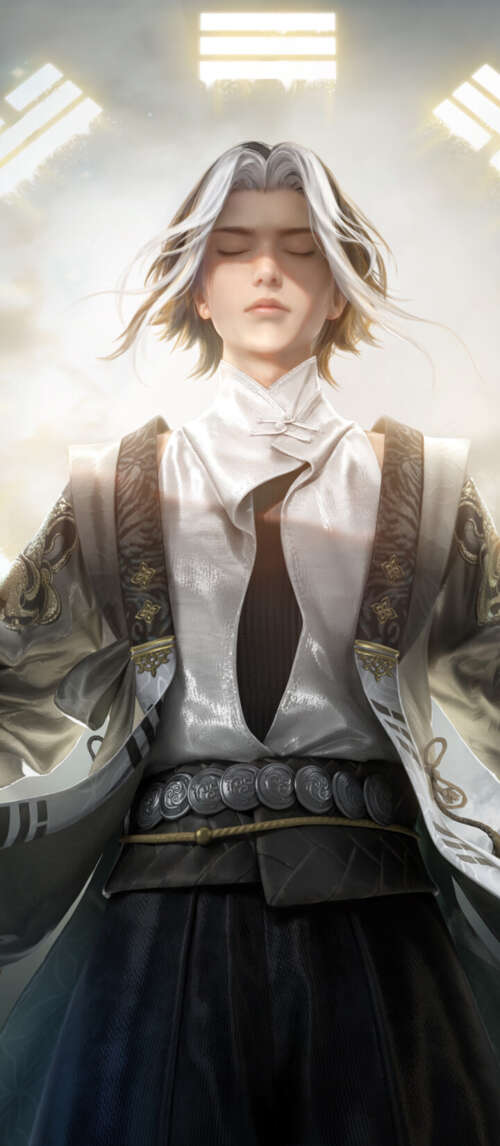 A magical mage character from Naraka: Bladepoint performing a spell. Xiaomi Redmi 14C 5G wallpaper photo gallery download