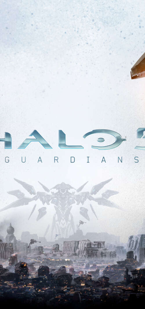 Master Chief in his signature green MJOLNIR armor from the Halo 5: Guardians video...
