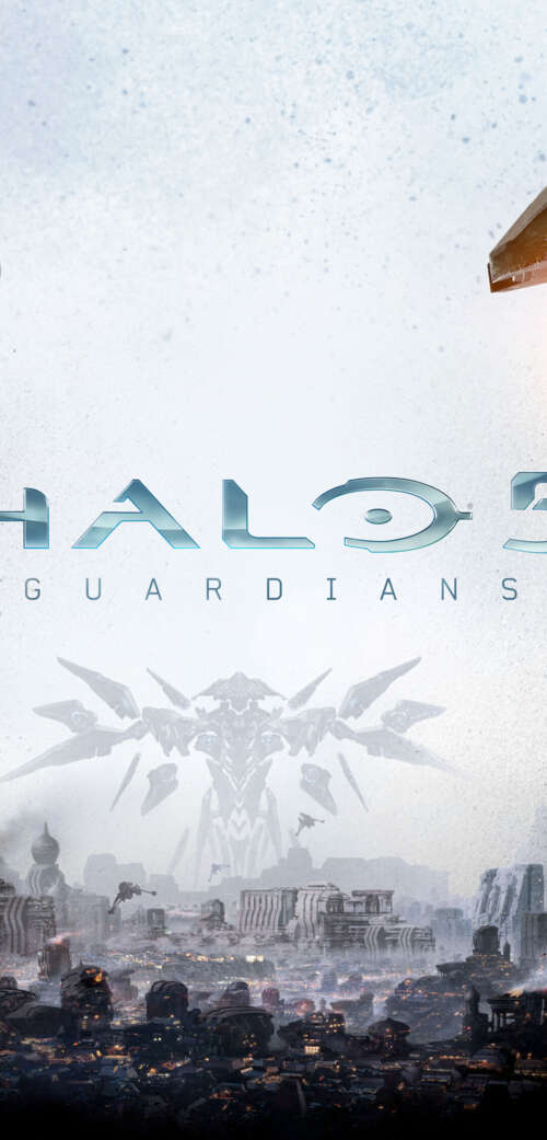 Master Chief in iconic green Mjolnir armor from the Halo 5: Guardians video game. cell phone backgrounds free