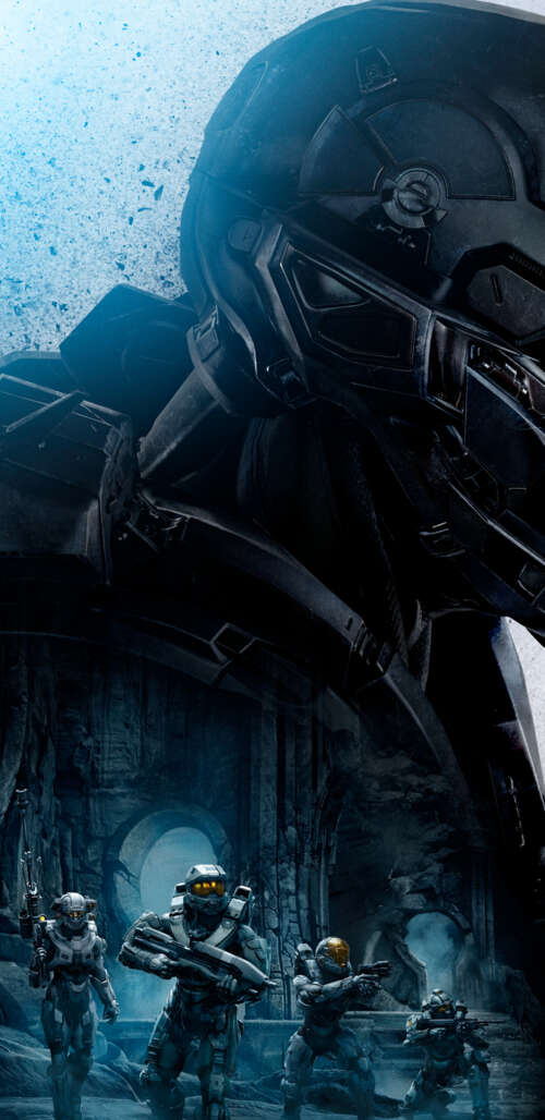 Il Master Chief, con la sua caratteristica armatura MJOLNIR verde, tratta dal videogioco...