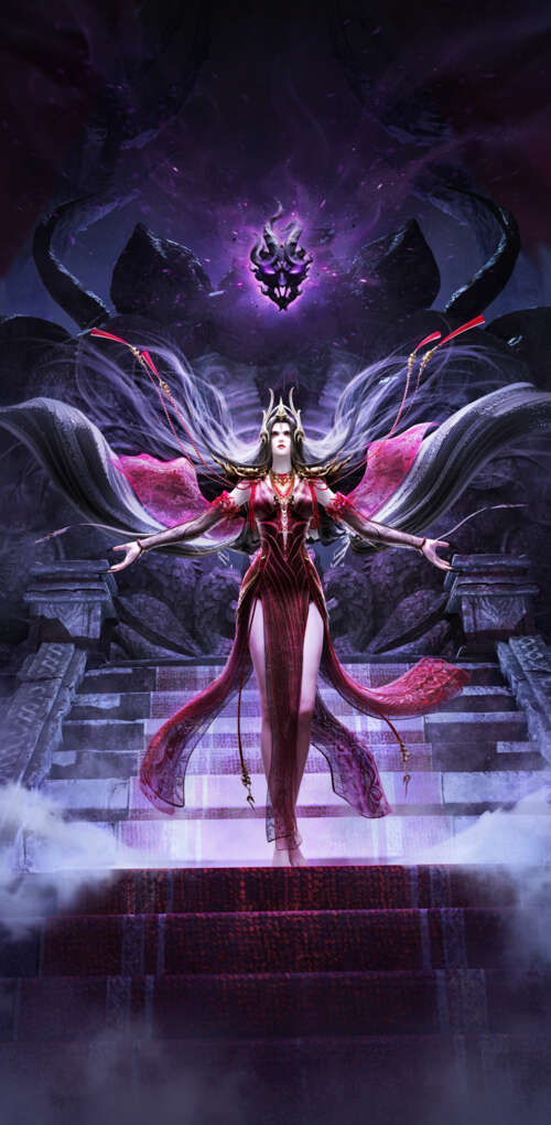 A mysterious witch-like character from the video game Naraka: Bladepoint featuring... Huawei Mate 30 Pro free hd wallpapers