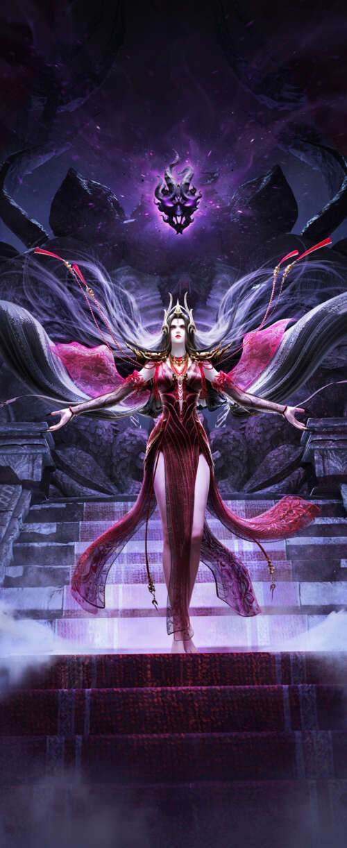 A mysterious witch-like character from the video game Naraka: Bladepoint featuring... Meizu Note 16 high definition wallpaper