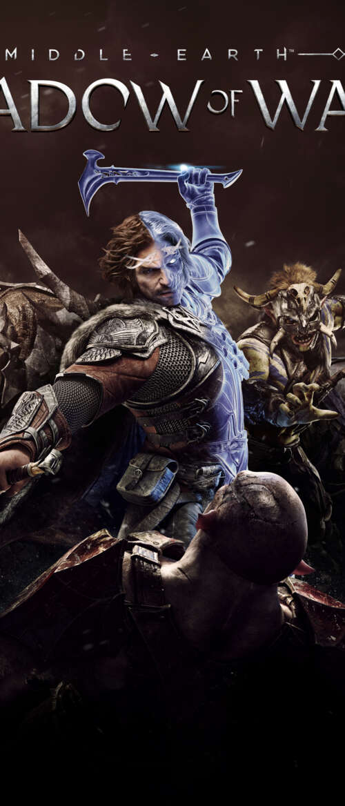 A powerful Orc Warchief from Middle-earth: Shadow of War in dark, battle-worn armor. nubia Flip 3 lock screen wallpaper