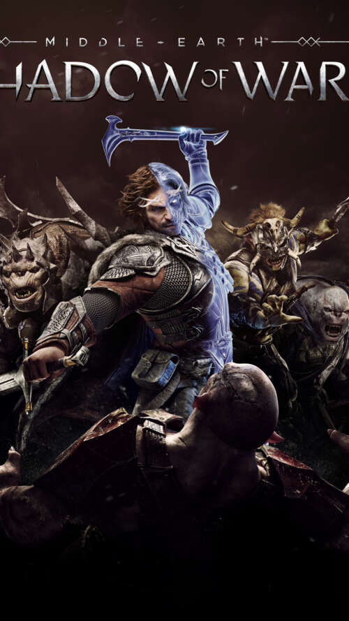 A powerful Orc Warchief from Middle-earth: Shadow of War in dark, battle-worn armor. lava Play Max cell phone backgrounds free
