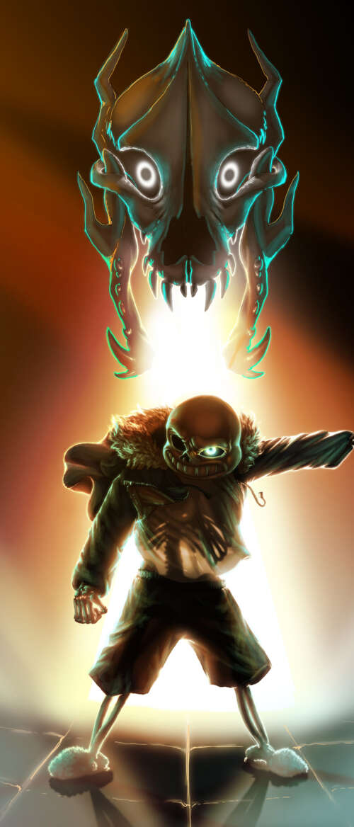 Sans, lo scheletro protagonista del videogioco Undertale, indossa la sua caratteristica... Samsung Galaxy Z Flip7