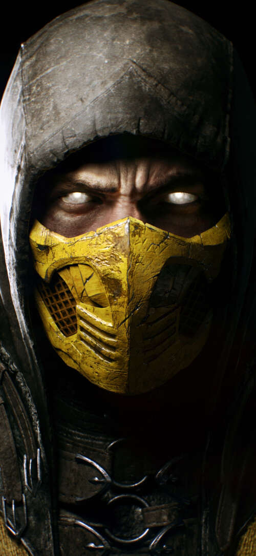 The legendary character Scorpion from the Mortal Kombat video game franchise. wallpaper