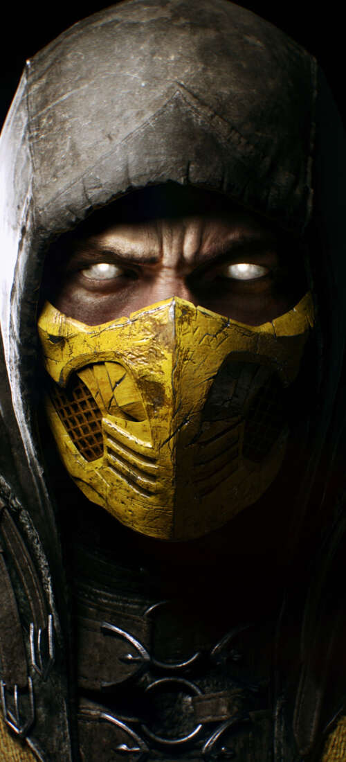The legendary character Scorpion from the Mortal Kombat video game franchise. Honor X9d download free phone wallpaper