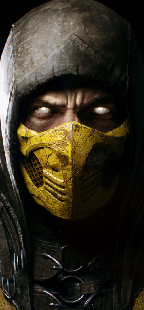 The legendary character Scorpion from the Mortal Kombat video game franchise. UmiDigi Umidigi X pictures for wallpaper