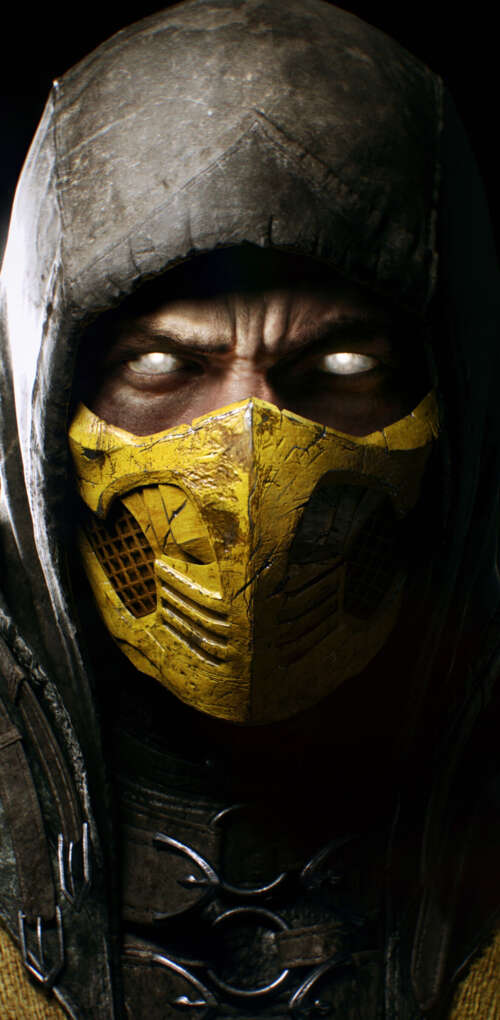 The legendary character Scorpion from the Mortal Kombat video game franchise. Huawei Mate 30 Pro pictures for wallpaper