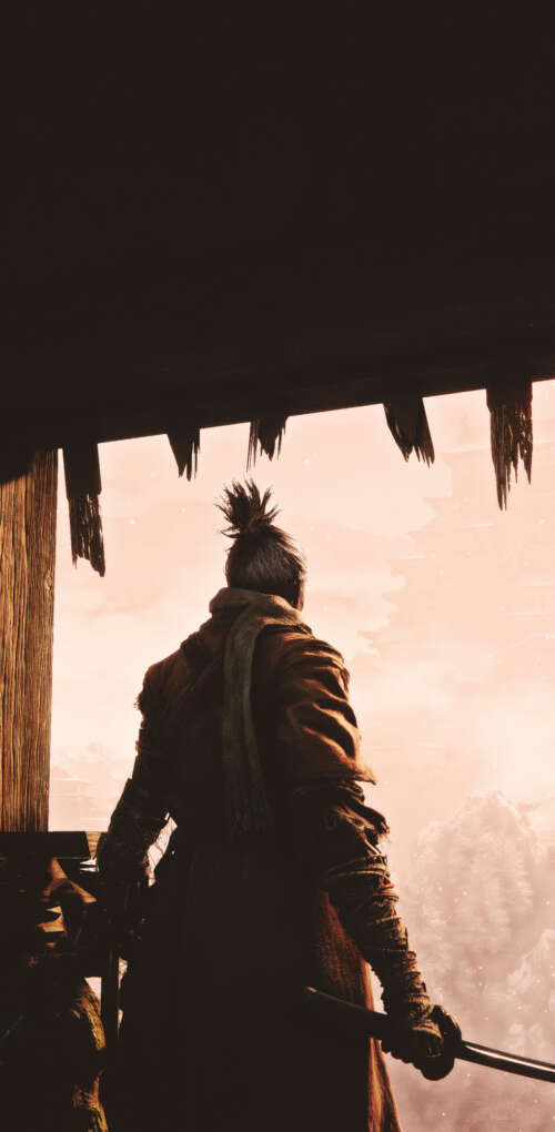 The character Sekiro from the video game Sekiro: Shadows Die Twice in a dramatic,... Huawei Mate 30 Pro wallpaper download