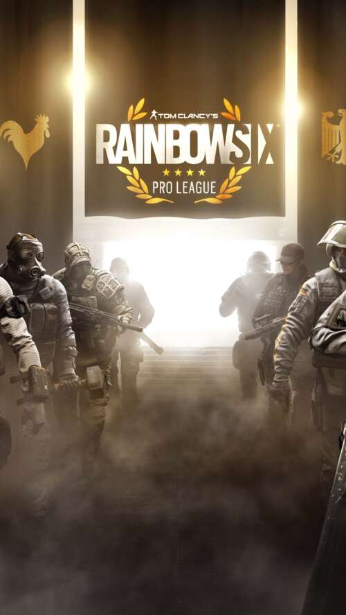 A tactical operator from Tom Clancy's Rainbow Six Siege prepared for combat with... lava Play Max wallpapers for android