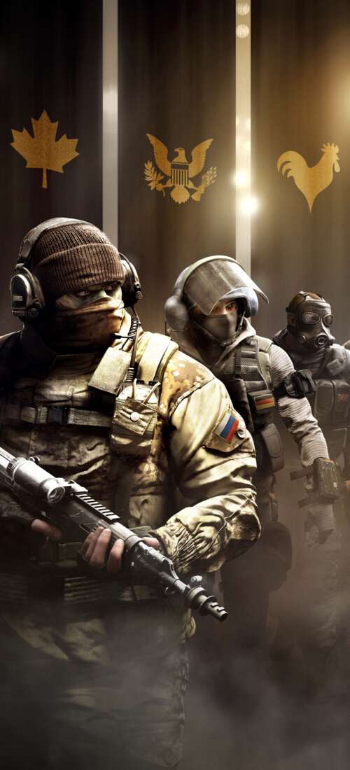 A tactical operator from Tom Clancy's Rainbow Six Siege prepared for combat with... Honor X9d background images hd