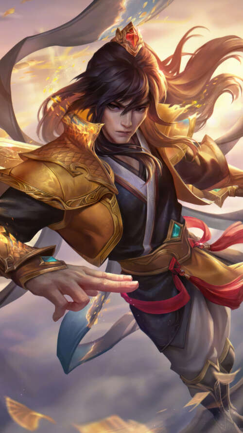 Talon from League of Legends prepared for a lethal strike with his iconic blades. lava Play Max background images hd