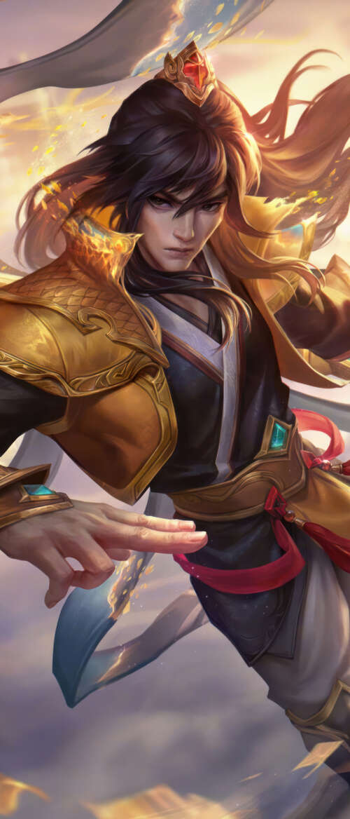Talon from League of Legends prepared for a lethal strike with his iconic blades. Samsung Galaxy Z Flip7 free hd wallpapers