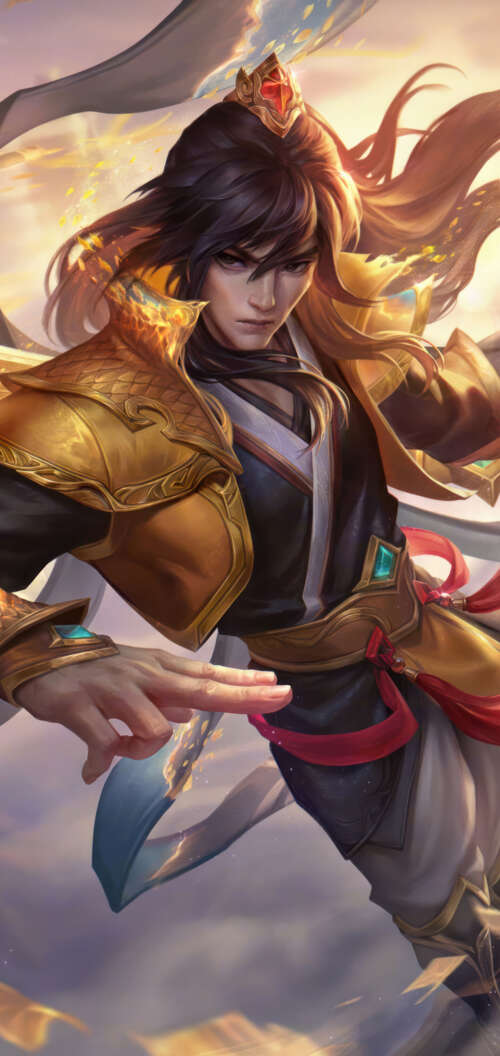 Talon from League of Legends prepared for a lethal strike with his iconic blades. Oppo A6c wallpapers for android