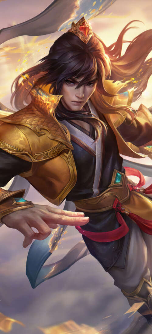 Talon from League of Legends prepared for a lethal strike with his iconic blades. Honor X9d cell phone backgrounds free