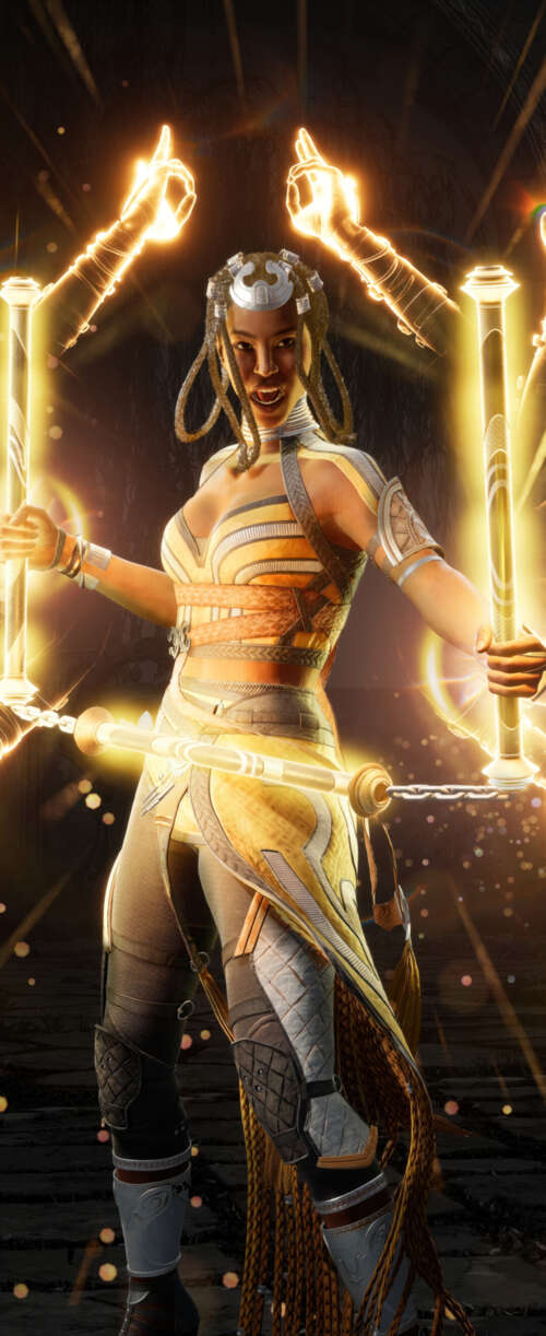 Tanya from the video game Mortal Kombat 1 free background
