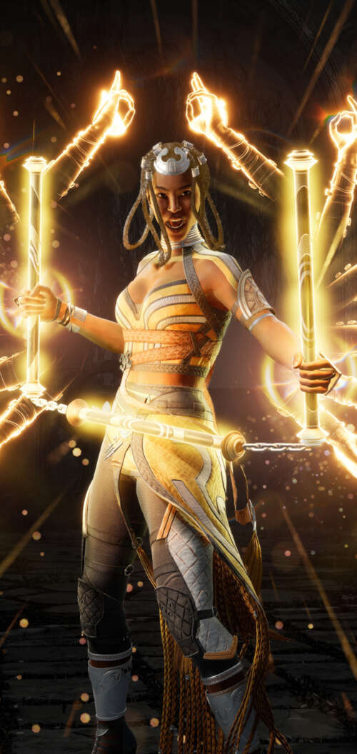 Tanya from the video game Mortal Kombat 1 TCL K70 pictures for wallpaper