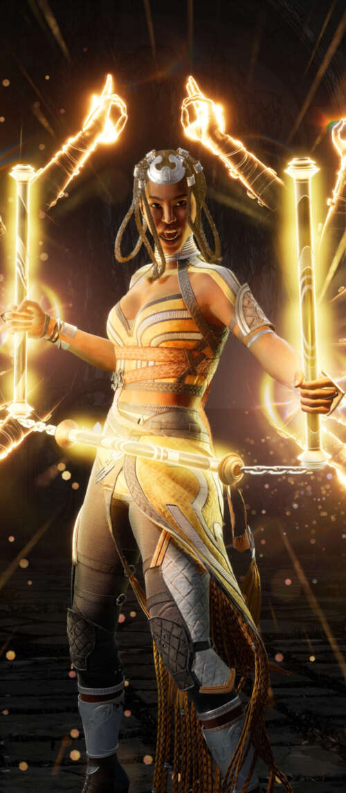Tanya from the video game Mortal Kombat 1 Xiaomi Redmi 14C 5G download free wallpaper for phone