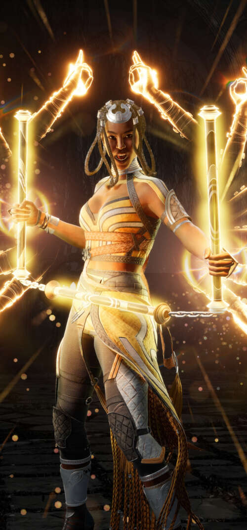 Tanya from the video game Mortal Kombat 1 Samsung Galaxy S26 Ultra free wallpaper
