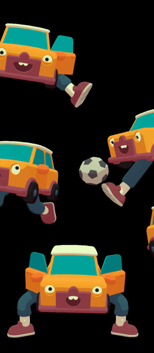Una scena di videogioco vivace e surreale, con un personaggio stilizzato e una bizzarra... Xiaomi Redmi 14C 5G