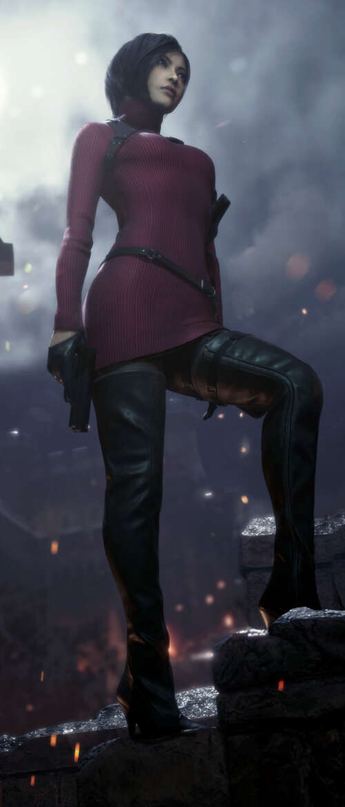 Un ritratto dettagliato del personaggio Ada Wong, tratto dal videogioco Resident... Samsung Galaxy Z Flip7