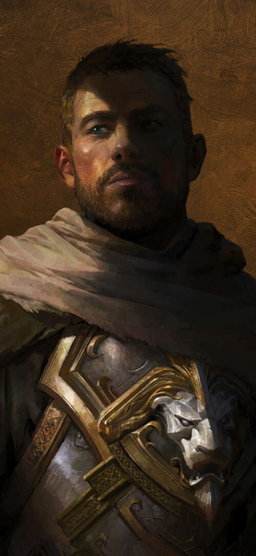 Un ritratto epico di Anduin Wrynn, protagonista del videogioco World of Warcraft:... Sharp Aquos Sense10