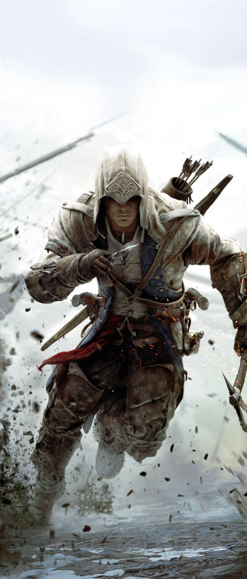 Connor Kenway, protagonista di Assassin's Creed III, indossa il suo caratteristico... Samsung Galaxy Z Flip7
