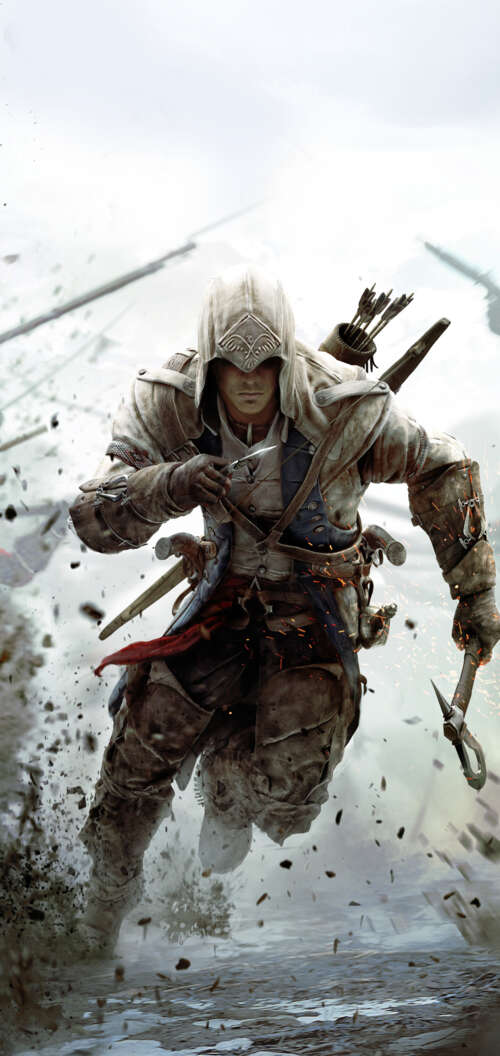 Connor Kenway, protagonista di Assassin's Creed III, indossa il suo caratteristico... Vivo Y31d