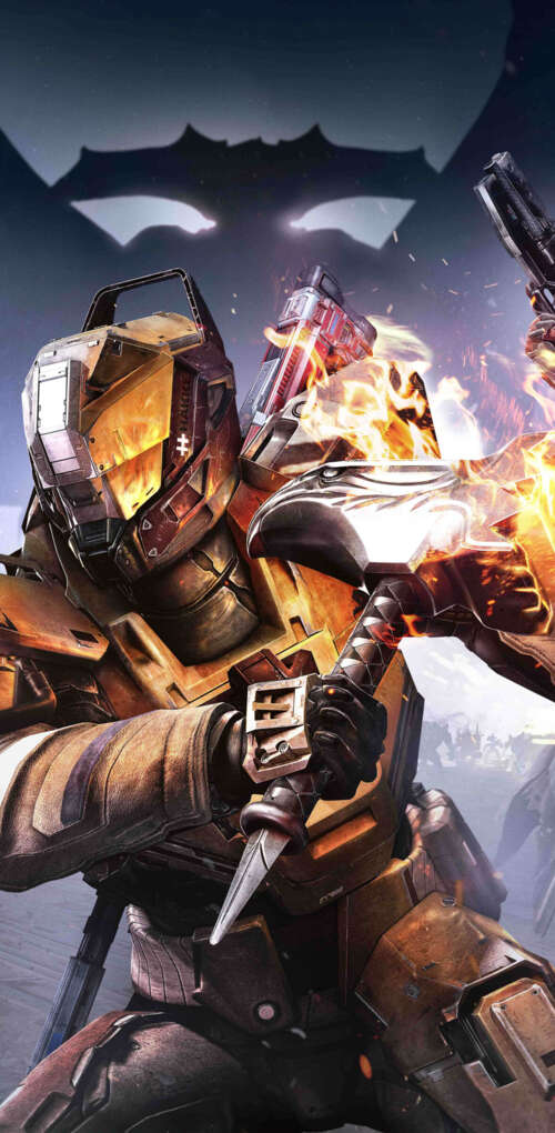 Un Guardiano, proveniente dal videogioco Destiny: The Taken King, affronta nemici... Huawei Mate 30 Pro