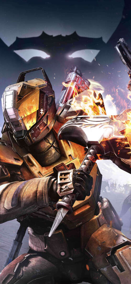 Un Guardiano, proveniente dal videogioco Destiny: The Taken King, affronta nemici... Apple iPhone 16e