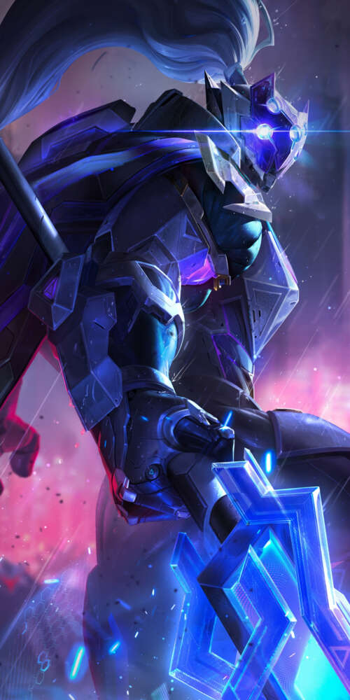 Jax from League of Legends prepared for combat in a cinematic fantasy setting. Doogee Fire 3 Max background images hd