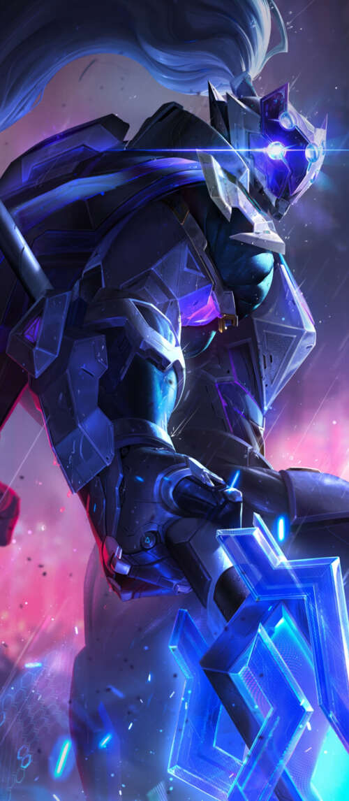 Jax from League of Legends prepared for combat in a cinematic fantasy setting. Xiaomi Redmi 14C 5G wallpaper