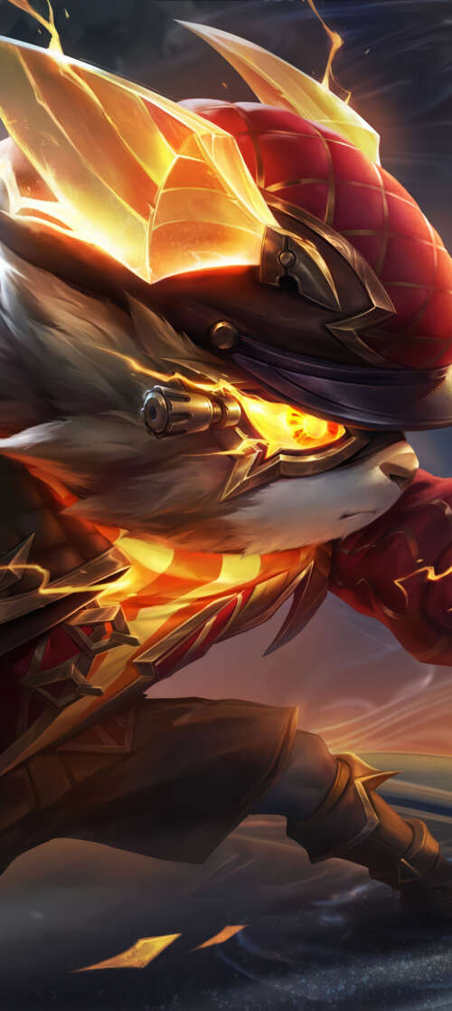 A detailed illustration of the character Kennen from the video game League of Legends. Oukitel WP58 Pro wallpaper images