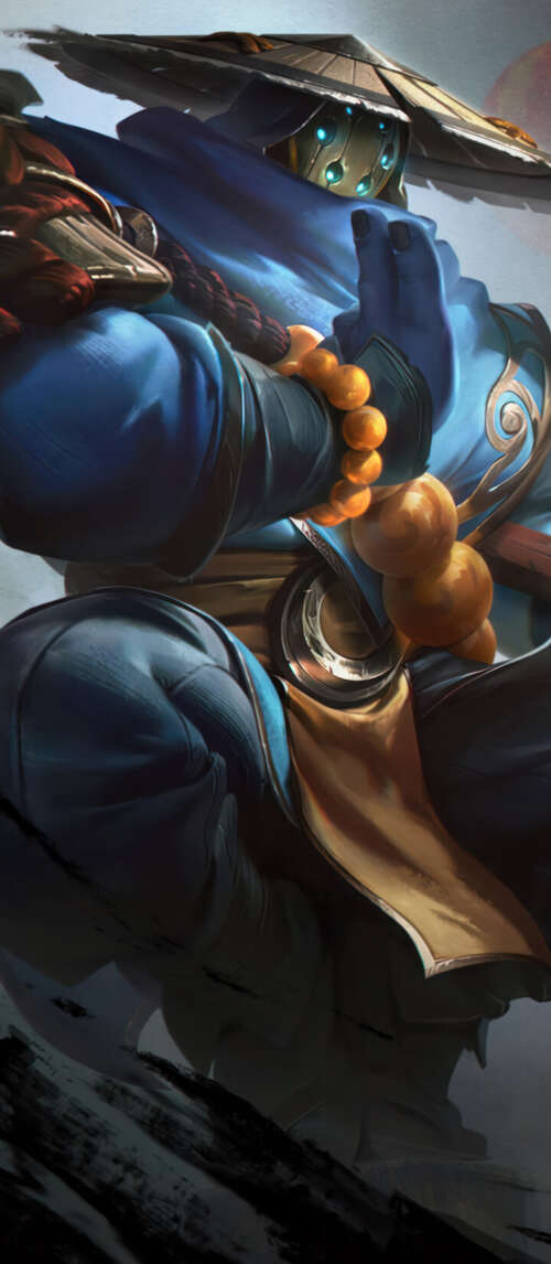 A samurai-inspired depiction of Jax from League of Legends, featuring traditional... Xiaomi Redmi 14C 5G wallpaper