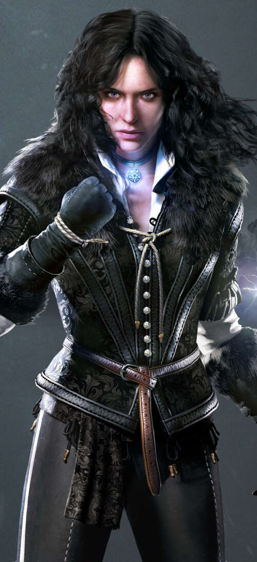 Yennefer di Vengerberg, la potente maga di The Witcher 3: Wild Hunt. Oppo K13s