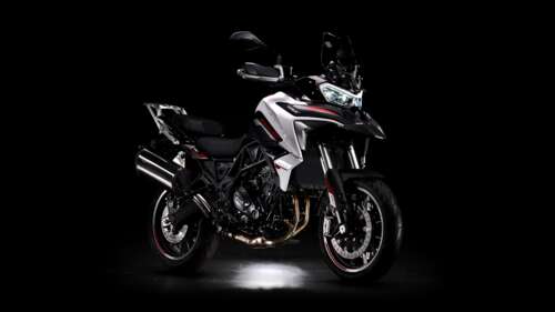High-resolution view of 2024 adventure motorcycles on a black background. free wallpaper
