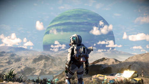 A high-definition 2025 video game screenshot featuring a character in futuristic... hd background