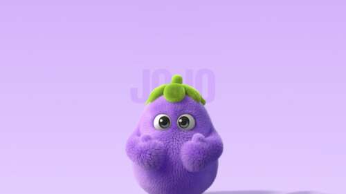 A cute cartoon character featuring the Honor Magic V Flip 2 smartphone on a vibrant... ps4 wallpaper