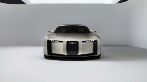 A sleek and modern Audi Concept C electric sports car with a futuristic aerodynamic... free hd wallpapers