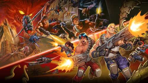 Cinematic game art of Bill Rizer from Contra: Operation Galuga prepared for combat. free hd wallpapers