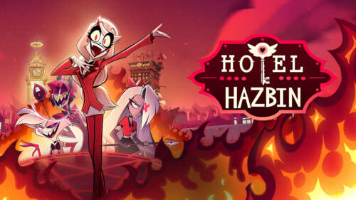 An official-style portrait of Charlie Morningstar from Hazbin Hotel. wallpaper