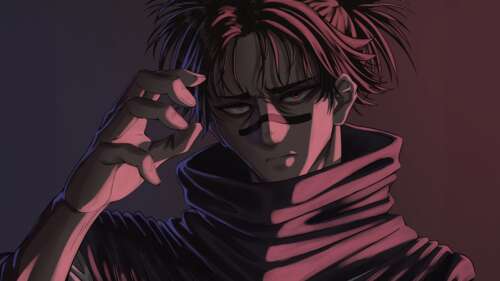 A high-resolution close-up of Choso from the anime Jujutsu Kaisen, showcasing his... free wallpaper