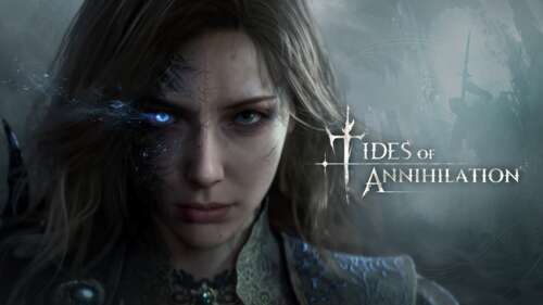 A high-resolution 5K video game key art featuring a cinematic character in a dramatic,...