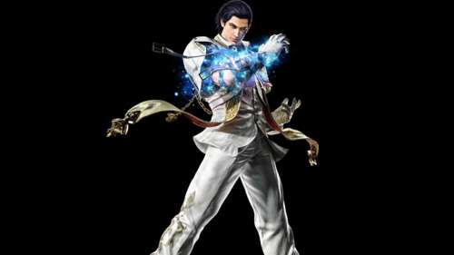 A high-resolution, detailed portrait of Claudio Serafino from the Tekken 8 video... wallpaper for pc download