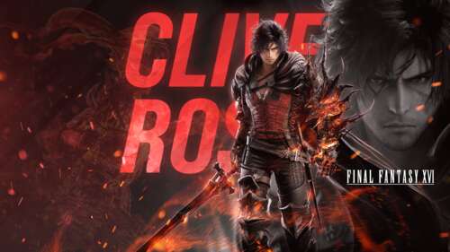 Clive Rosfield from Final Fantasy XVI rendered in the high-detail combat style of...