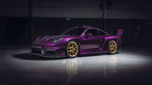 A highly detailed, custom-tuned Porsche 911 Turbo S with aerodynamic enhancements... wallpaper