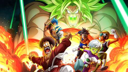 Action-packed combat scene from the Dragon Ball: The Breakers video game