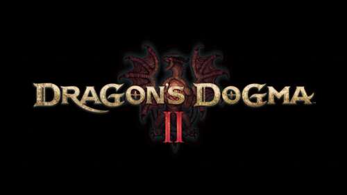 The official high-definition logo for the video game Dragon's Dogma 2 isolated on... free wallpaper